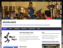 Tablet Screenshot of musiklager.ch